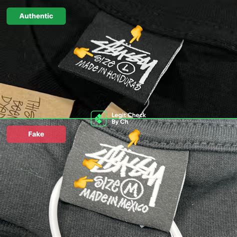 fake stussy clothes|how to spot a stussy shirt.